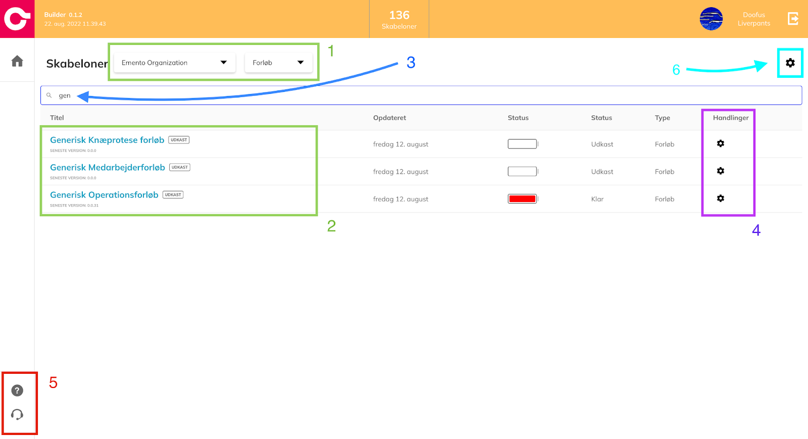 Billede 1: Forside i builder
