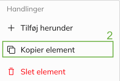 Kopier element